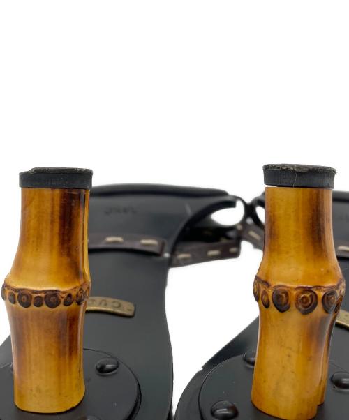 GUCCI（グッチ）GUCCI (グッチ) バンブーヒールサンダル ブラック サイズ:24.5cmの古着・服飾アイテム