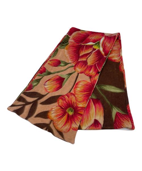 BALENCIAGA（バレンシアガ）BALENCIAGA (バレンシアガ) ストール ブラウン×レッドの古着・服飾アイテム