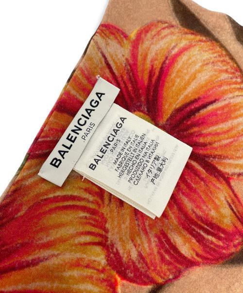 BALENCIAGA（バレンシアガ）BALENCIAGA (バレンシアガ) ストール ブラウン×レッドの古着・服飾アイテム