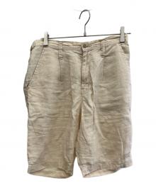 Porter Classic（ポータークラシック）の古着「リネンハーフパンツ」｜ベージュ