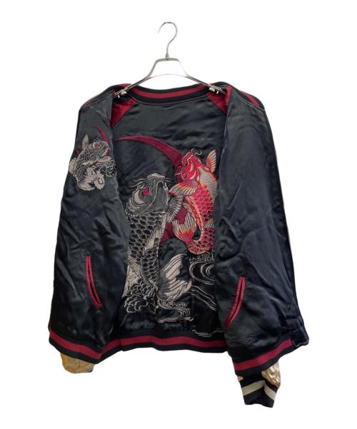 satori（サトリ）satori (サトリ) リバーシブルスカジャン ブラック サイズ:XLの古着・服飾アイテム