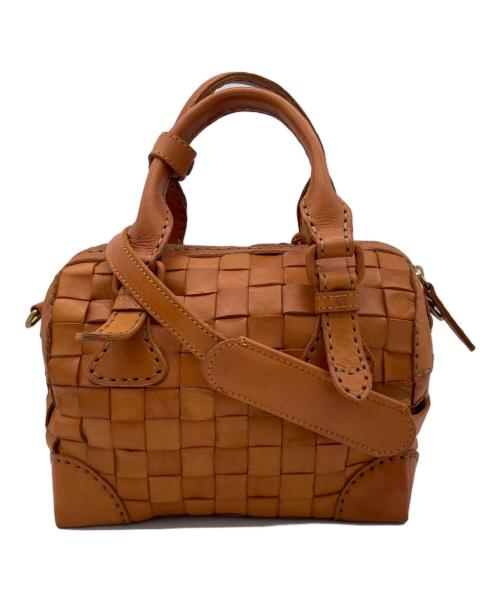 robita（ロビタ）robita (ロビタ) レザーハンドバッグ キャメルの古着・服飾アイテム