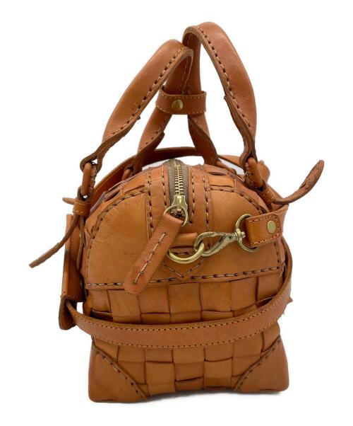 robita（ロビタ）robita (ロビタ) レザーハンドバッグ キャメルの古着・服飾アイテム