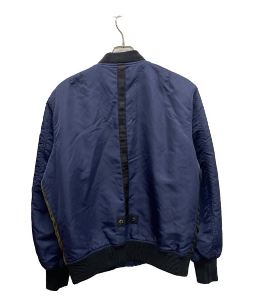 DIESEL（ディーゼル）DIESEL (ディーゼル) MA-1ジャケット ネイビー×ブラック サイズ:Mの古着・服飾アイテム