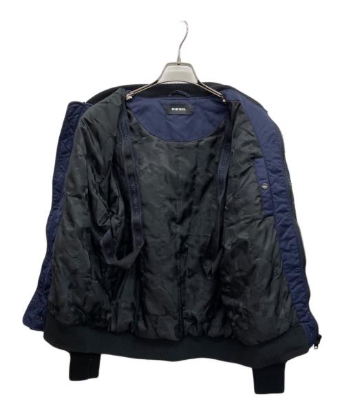 DIESEL（ディーゼル）DIESEL (ディーゼル) MA-1ジャケット ネイビー×ブラック サイズ:Mの古着・服飾アイテム
