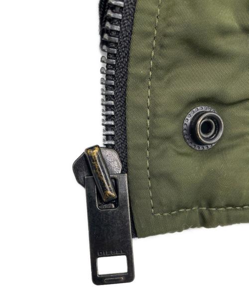 DIESEL（ディーゼル）DIESEL (ディーゼル) MA-1ジャケット ネイビー×ブラック サイズ:Mの古着・服飾アイテム