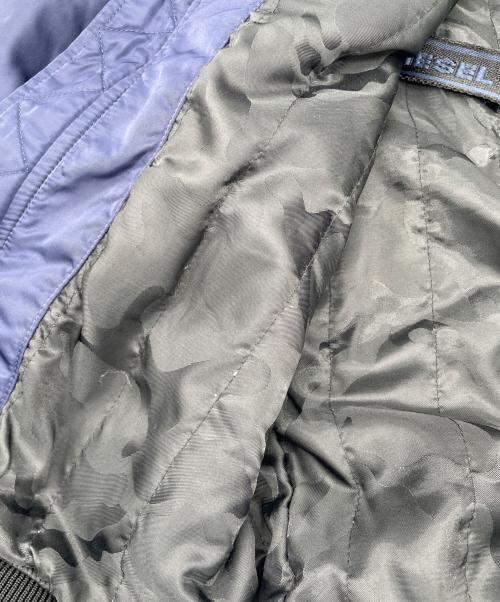 DIESEL（ディーゼル）DIESEL (ディーゼル) MA-1ジャケット ネイビー×ブラック サイズ:Mの古着・服飾アイテム