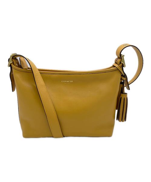 COACH（コーチ）COACH (コーチ) レガシーレザーダッフルショルダーバッグ イエローの古着・服飾アイテム