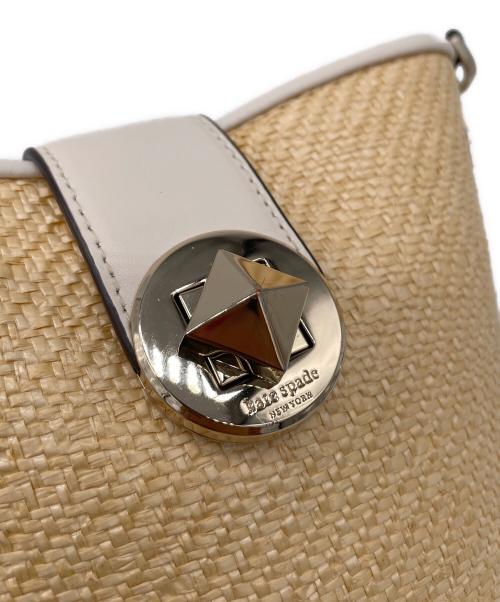 Kate Spade（ケイトスペード）Kate Spade (ケイトスペード) AUDREY MINI BUCKET BAG PARCHMENT カーキの古着・服飾アイテム