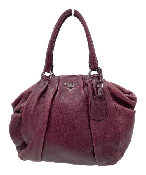 PRADA（プラダ）PRADA (プラダ) ハンドバッグ パープルの古着・服飾アイテム