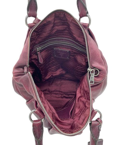 PRADA（プラダ）PRADA (プラダ) ハンドバッグ パープルの古着・服飾アイテム