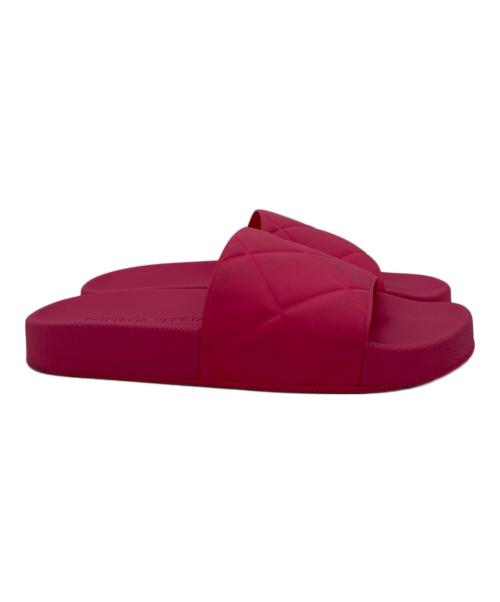 BOTTEGA VENETA（ボッテガベネタ）BOTTEGA VENETA (ボッテガベネタ) スライドサンダル ショッキングピンク サイズ:36の古着・服飾アイテム