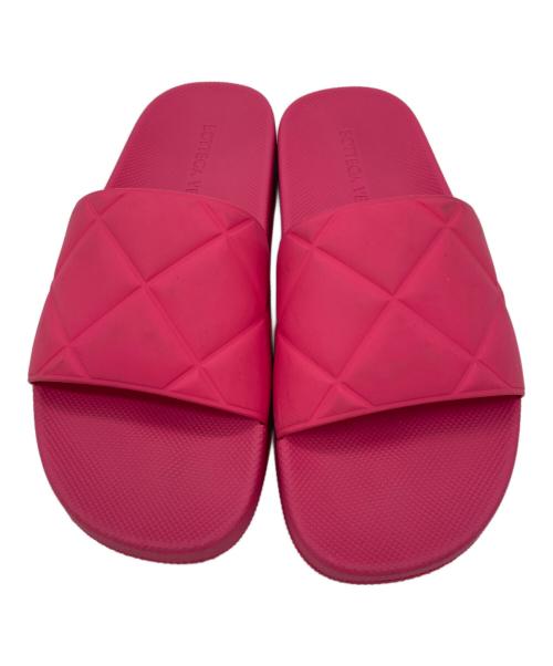BOTTEGA VENETA（ボッテガベネタ）BOTTEGA VENETA (ボッテガベネタ) スライドサンダル ショッキングピンク サイズ:36の古着・服飾アイテム