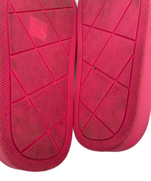 BOTTEGA VENETA（ボッテガベネタ）BOTTEGA VENETA (ボッテガベネタ) スライドサンダル ショッキングピンク サイズ:36の古着・服飾アイテム