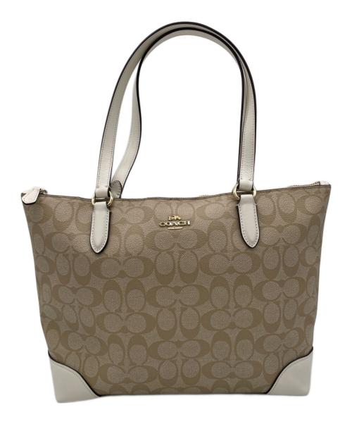 COACH（コーチ）COACH (コーチ) トートバッグ ベージュの古着・服飾アイテム