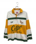 COTTON TRADERSコットン トレーダーズ）の古着「ポロシャツ」｜オレンジ×グリーン×ホワイト