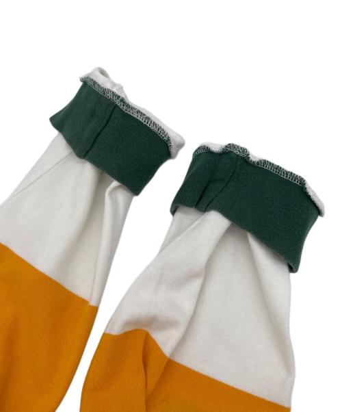 COTTON TRADERS（コットン トレーダーズ）COTTON TRADERS (コットン トレーダーズ) ポロシャツ オレンジ×グリーン×ホワイト サイズ:Sの古着・服飾アイテム