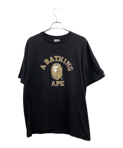BAPE BY A BATHING APE（ベイプバイアベイシングエイプ）BAPE BY A BATHING APE (ベイプバイアベイシングエイプ) 半袖カットソー ブラック サイズ:2XLの古着・服飾アイテム