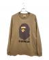 BAPE BY A BATHING APE（ベイプバイアベイシングエイプ）の古着「長袖カットソー」｜ブラウン
