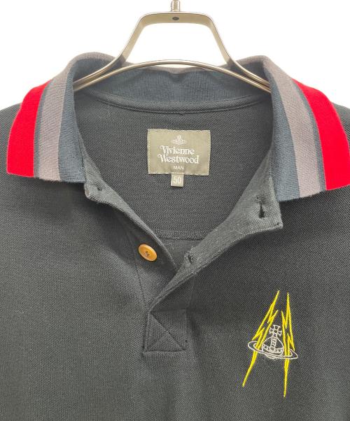 Vivienne Westwood man（ヴィヴィアン ウェストウッド マン）Vivienne Westwood man (ヴィヴィアン ウェストウッド マン) ポロシャツ ブラック サイズ:50の古着・服飾アイテム