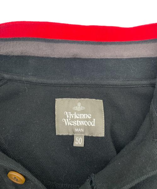 Vivienne Westwood man（ヴィヴィアン ウェストウッド マン）Vivienne Westwood man (ヴィヴィアン ウェストウッド マン) ポロシャツ ブラック サイズ:50の古着・服飾アイテム