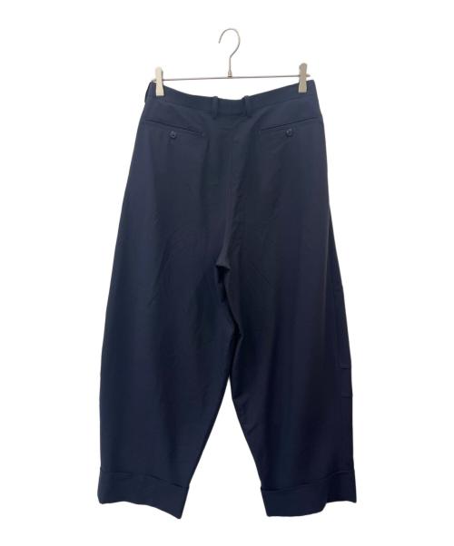 LAD MUSICIAN（ラッドミュージシャン）LAD MUSICIAN (ラッドミュージシャン) LAD MUSICIAN　WOOL GABARDINE PATCHWORK WIDE SLACKS ネイビー サイズ:44の古着・服飾アイテム