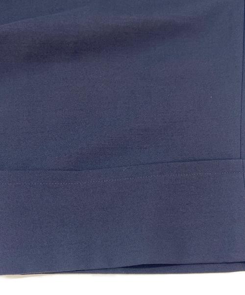 LAD MUSICIAN（ラッドミュージシャン）LAD MUSICIAN (ラッドミュージシャン) LAD MUSICIAN　WOOL GABARDINE PATCHWORK WIDE SLACKS ネイビー サイズ:44の古着・服飾アイテム
