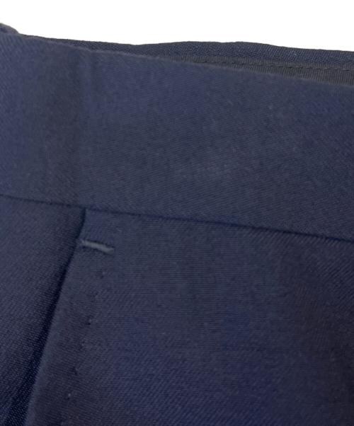 LAD MUSICIAN（ラッドミュージシャン）LAD MUSICIAN (ラッドミュージシャン) LAD MUSICIAN　WOOL GABARDINE PATCHWORK WIDE SLACKS ネイビー サイズ:44の古着・服飾アイテム