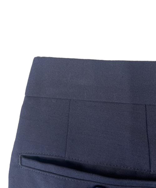 LAD MUSICIAN（ラッドミュージシャン）LAD MUSICIAN (ラッドミュージシャン) LAD MUSICIAN　WOOL GABARDINE PATCHWORK WIDE SLACKS ネイビー サイズ:44の古着・服飾アイテム