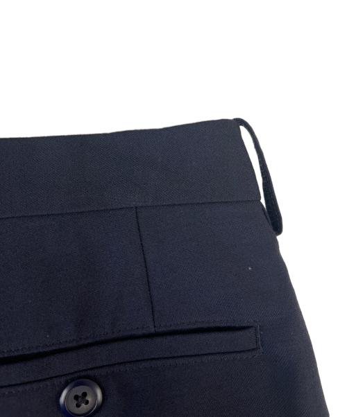 LAD MUSICIAN（ラッドミュージシャン）LAD MUSICIAN (ラッドミュージシャン) LAD MUSICIAN　WOOL GABARDINE PATCHWORK WIDE SLACKS ネイビー サイズ:44の古着・服飾アイテム