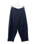 LAD MUSICIAN（ラッドミュージシャン）の古着「LAD MUSICIAN　WOOL GABARDINE PATCHWORK WIDE SLACKS」｜ネイビー