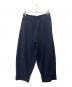 LAD MUSICIAN (ラッドミュージシャン) LAD MUSICIAN　WOOL GABARDINE PATCHWORK WIDE SLACKS ネイビー サイズ:44：7000円