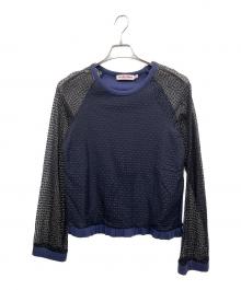 SEE BY CHLOE（シーバイクロエ）の古着「ブラウス」｜ネイビー