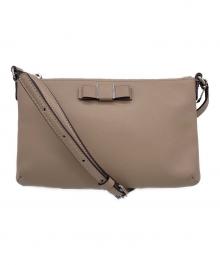 COACH（コーチ）の古着「サンドレザーショルダーバッグ」｜ベージュ