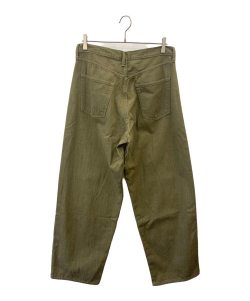 sanca（サンカ）sanca (サンカ) Sanca  WIDE FIT 5POCKET PANTS  24年モデル グリーン サイズ:2の古着・服飾アイテム