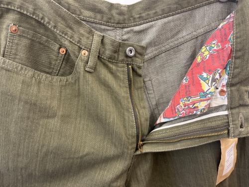 sanca（サンカ）sanca (サンカ) Sanca  WIDE FIT 5POCKET PANTS  24年モデル グリーン サイズ:2の古着・服飾アイテム