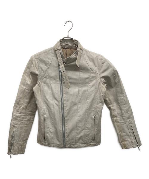 TORNADO MART（トルネードマート）TORNADO MART (トルネードマート) ヴィンテージレザージャケット ホワイト サイズ:Mの古着・服飾アイテム