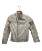 TORNADO MARTトルネードマート）の古着「ヴィンテージレザージャケット」｜ホワイト