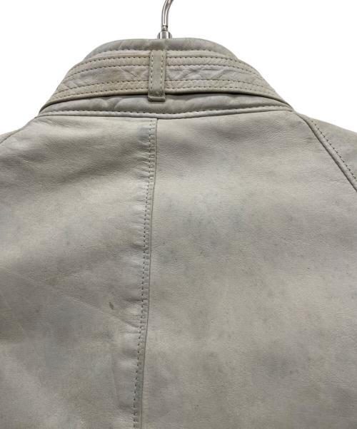 TORNADO MART（トルネードマート）TORNADO MART (トルネードマート) ヴィンテージレザージャケット ホワイト サイズ:Mの古着・服飾アイテム