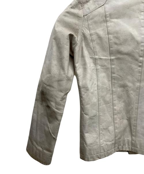 TORNADO MART（トルネードマート）TORNADO MART (トルネードマート) ヴィンテージレザージャケット ホワイト サイズ:Mの古着・服飾アイテム