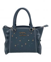 Samantha Vega×サンリオ（サマンサベガ×サンリオ）の古着「はぴだんぶい　バッグ」｜スカイブルー