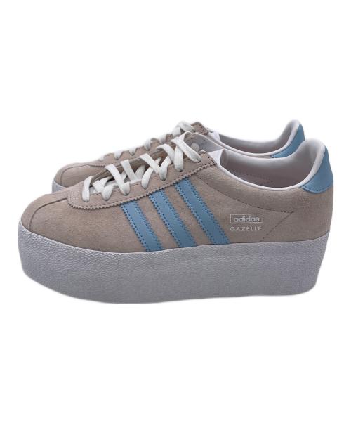 adidas（アディダス）adidas (アディダス) Gazelle U（ガゼル アップ） ベージュ×スカイブルー サイズ:23.5の古着・服飾アイテム