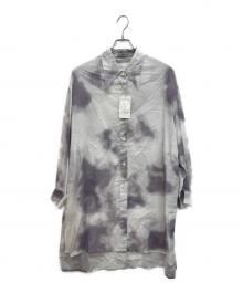 BEAUTY&YOUTH（ビューティーアンドユース）の古着「コットンタイダイオーバーシャツ」｜ホワイト