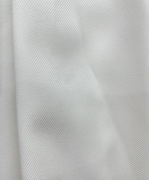 ANAYI（アナイ）ANAYI (アナイ) ブライトツイルタックフレア スカート ホワイト サイズ:36の古着・服飾アイテム