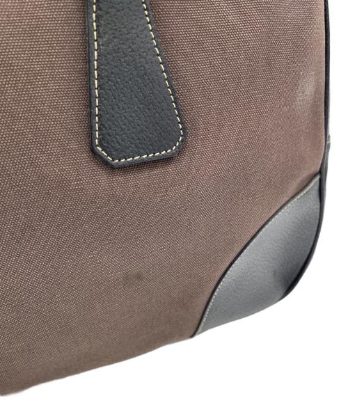 PRADA（プラダ）PRADA (プラダ) ビジネスバッグ ブラウン×ブラックの古着・服飾アイテム