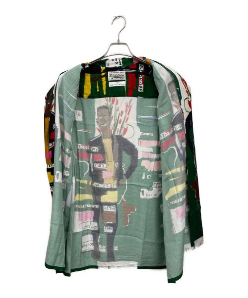 WACKO MARIA（ワコマリア）WACKO MARIA (ワコマリア) Jean-Michel Basquiat (ジャン ミシェル バスキア) 半袖シャツ グリーン サイズ:XLの古着・服飾アイテム