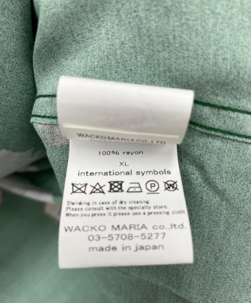 WACKO MARIA（ワコマリア）WACKO MARIA (ワコマリア) Jean-Michel Basquiat (ジャン ミシェル バスキア) 半袖シャツ グリーン サイズ:XLの古着・服飾アイテム