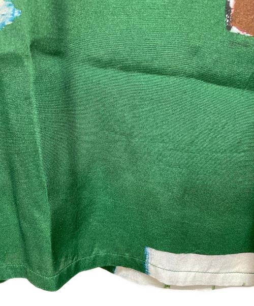 WACKO MARIA（ワコマリア）WACKO MARIA (ワコマリア) JEAN-MICHEL BASQUIAT (ジャン ミシェル バスキア) 半袖シャツ グリーン サイズ:XLの古着・服飾アイテム