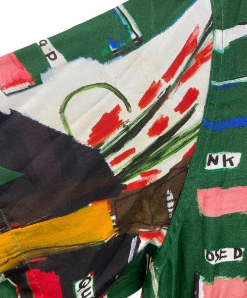WACKO MARIA（ワコマリア）WACKO MARIA (ワコマリア) JEAN-MICHEL BASQUIAT (ジャン ミシェル バスキア) 半袖シャツ グリーン サイズ:XLの古着・服飾アイテム
