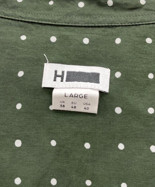 H BEAUTY&YOUTH（エイチ ビューティー&ユース）H BEAUTY&YOUTH (エイチ ビューティー&ユース) 半袖シャツ グリーン サイズ:LARGEの古着・服飾アイテム